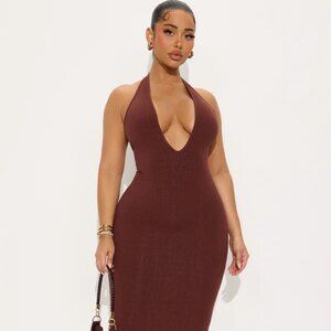 Ana Halter Snatched Midi Dress